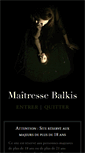 Mobile Screenshot of maitresse-balkis.com