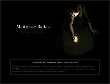 Tablet Screenshot of maitresse-balkis.com